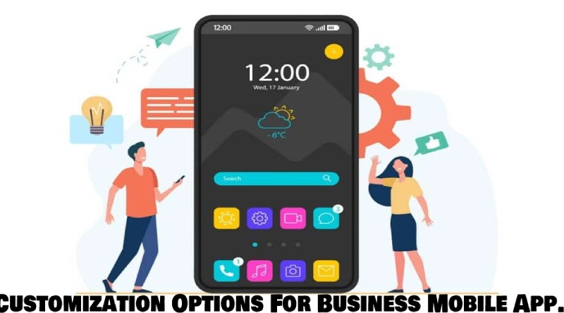 Customization Options For Business Mobile App.