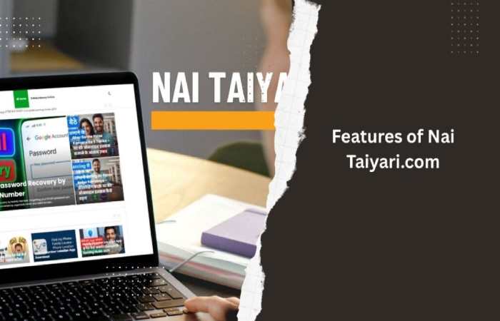 core features of nai taiyari.com